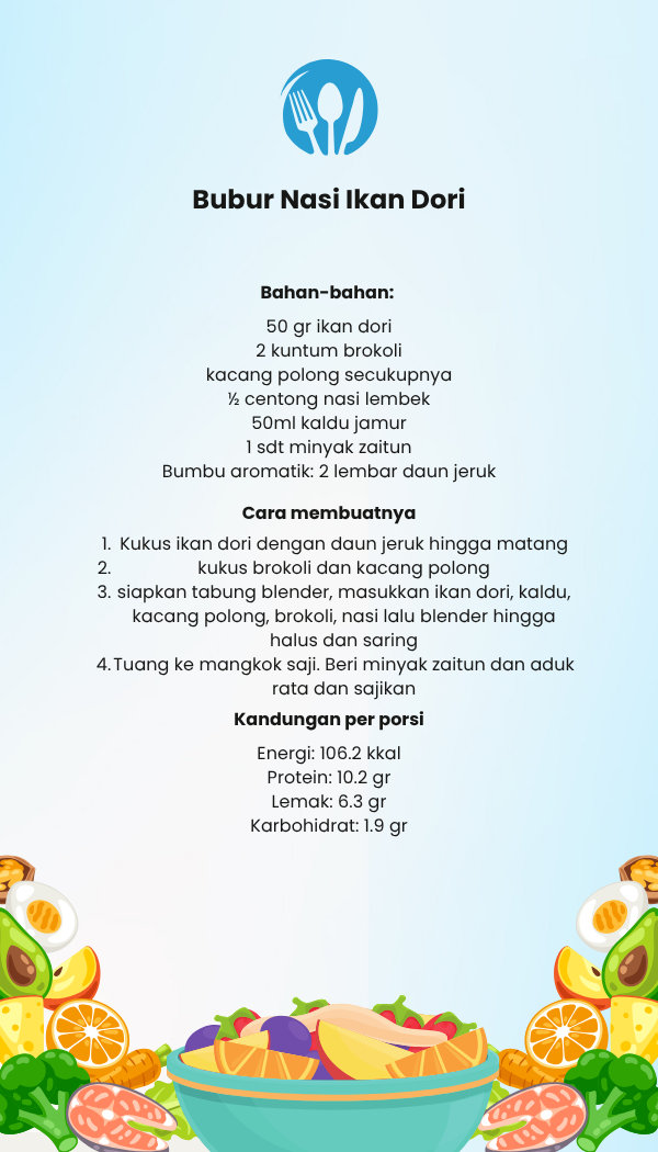 Bubur Nasi ikan dori